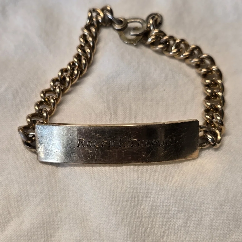 Vtg 1/20 12k G.F On Sterling Bracelet